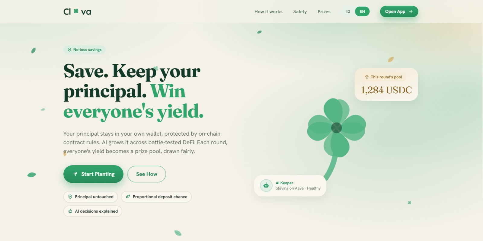 Clova landing page